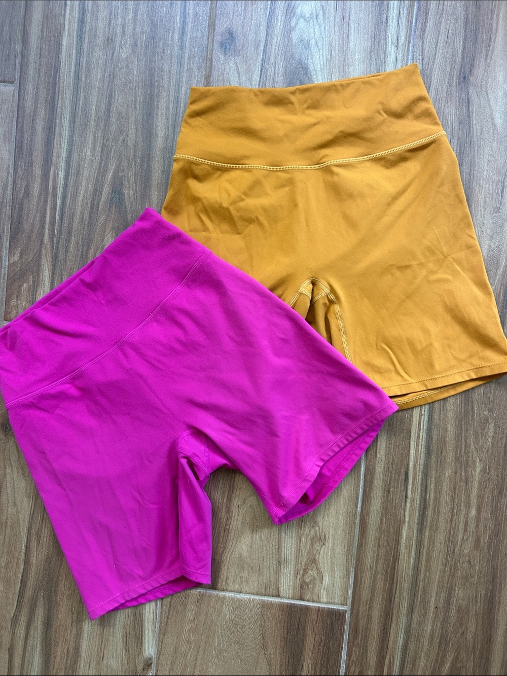 Aoxjox Trinity Women’s Med Biker Shorts 2-Pack | High Rise Stretch Activewear